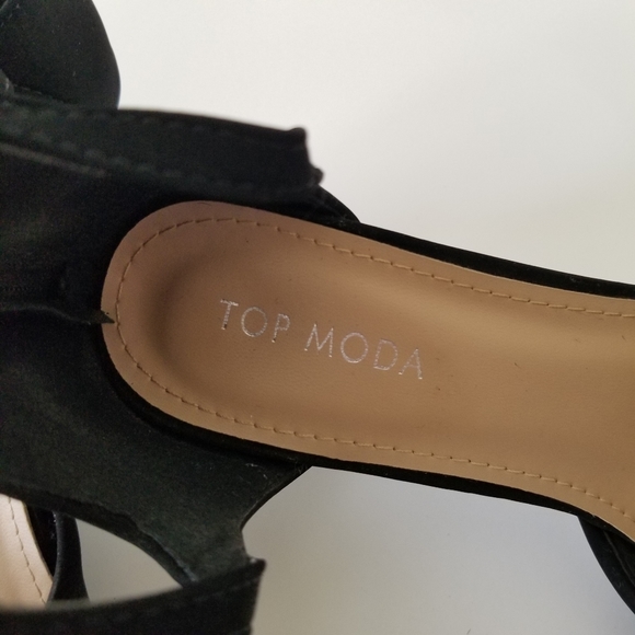 🚫SOLD🚫TOPModa▪︎Suede Chunky Heels - Picture 9 of 11
